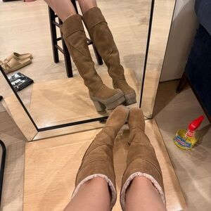 UGG Chestnut Tall Suede Over-the-Knee Boots